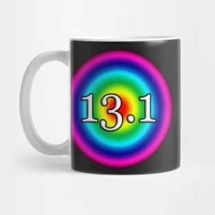 13.1 HALF MARATHON RAINBOW Mug